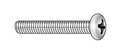Zoro Select #6-32 x 1/2 in Phillips Round Machine Screw, Zinc Plated Steel, 100 PK U24211.013.0050