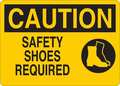 Condor Caution Sign, Plastic, Text and Symbol, Eng 35GA54