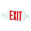 Fulham Firehorse Exit Sign Combo, 8-3/16 in.Hx18 in.W, NiCd FHEC30WR