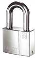 Abloy Padlock, Keyed Different, Long Shackle, Rectangular Brass Body, Hardened Steel Shackle, 1 1/4 in W PL350/50B-KD