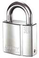 Abloy Brass Keyed Padlock, Different, 2-15/64"W PL340/25B-KD