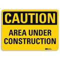 Lyle Safety Sign, 10 in Height, 14 in Width, Aluminum, Horizontal Rectangle, English, U4-1055-RA_14X10 U4-1055-RA_14X10