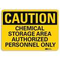 Lyle Caution Sign, 7 in H, 10 in W, Plastic, Vertical Rectangle, English, U4-1117-NP_10X7 U4-1117-NP_10X7