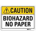 Lyle Caution Sign, 10 in H, 14 in W, Horizontal Rectangle, English, U4-1088-RA_14X10 U4-1088-RA_14X10