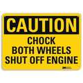 Lyle Safety Sign, 7 in Height, 10 in Width, Aluminum, Vertical Rectangle, English, U4-1125-RA_10X7 U4-1125-RA_10X7