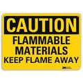 Lyle Caution Sign, 7 in H, 10 in W, Plastic, Vertical Rectangle, English, U4-1312-NP_10X7 U4-1312-NP_10X7