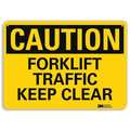 Lyle Safety Sign, 10 in Height, 14 in Width, Aluminum, Horizontal Rectangle, English, U4-1327-RA_14X10 U4-1327-RA_14X10