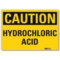 Lyle Caution Sign, 5 in H, 7 in W, Horizontal Rectangle, English, U4-1435-RD_7X5 U4-1435-RD_7X5