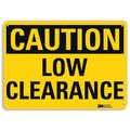 Lyle Safety Sign, 7 in Height, 10 in Width, Aluminum, Vertical Rectangle, English, U4-1512-RA_10X7 U4-1512-RA_10X7