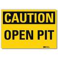 Lyle Safety Sign, 5 in H, 7 in Width, Reflective Sheeting, Horizontal Rectangle, English, U4-1567-RD_7X5 U4-1567-RD_7X5