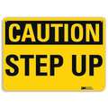 Lyle Caution Sign, 7 in H, 10 in W, Aluminum, Vertical Rectangle, English, U4-1690-NA_10x7 U4-1690-NA_10x7