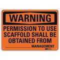 Lyle Plastic Warning Sign, 4 Holes, 10"x7", U6-1196-NP_10X7 U6-1196-NP_10X7