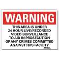 Lyle Security Sign, Black/White, 10 in. H, Eng U6-1236-RD_14X10