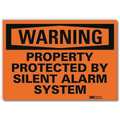 Lyle Security Sign, Silent Alarm System, 14in W U6-1209-RD_14X10