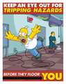 Safetyposter.Com Simpsons Safety Pstr, Keep An Eye Out, ENG S1158 | Zoro