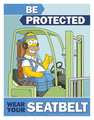 Safetyposter.Com Simpsons Safety Poster, Be Protected, ENG S1155