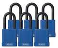 Abus Lockout Padlock, KA, Blue, 1-3/4"H, PK6 74/40 KAX6 BLUE