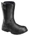 Avenger Safety Footwear Size 9-1/2W Men's Wellington Boot Composite Work Boot, Black A7847 9.5W