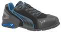 Puma Safety Shoes Athletic Wrk Shoes, 9EE, Blk/Blue, PR 642755