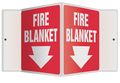 Accuform Fire Blanket Sign, 6X8-1/2" PSP606