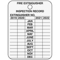 Zoro Select Inspection Record Tag, Fire Ext, 3inH, PK10 35TJ49