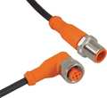 Ifm Cordset, 5 Pin, Receptacle, Female EVC019
