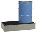 Little Giant Drum Spill Containment Platform, 66 gal Spill Capacity, 2 Drum, 3,000 lb, Heavy Gauge Steel SSB-5125-66