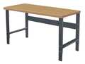Hallowell Bolted Heavy-Duty Adjustable Leg Work Benches, Shop Top, 72" W, 34" Height, 4000 lb., Straight HWB7230E-ME