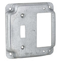 Bell Outdoor Electrical Box Cover, Square, Steel, GFCI, Toggle Switch 814C
