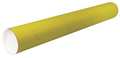 Crownhill Mailing Tube, 18inLx2in.dia, Yellow, PK50 P2018Y
