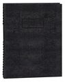 Blueline 11 x 8-1/2" Black College/Margin Executive Notebook REDA10200EBLK