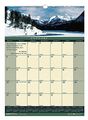 House Of Doolittle 12 x 16-1/2" Monthly Wall Calendar, Landscapes HOD362