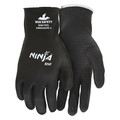 Mcr Safety Foam Nitrile Coated Gloves, Full Coverage, Black, XL, PR N96795XL