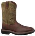 Justin Original Workboots Size 9 1/2 Men's Western Boot Steel Western Boot, Brown SE4688