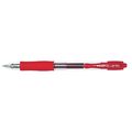 Pilot Gel Roller Ball Pen, Extra Fine 0.5 mm, Red PK12 PIL31004