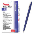 Pentel Roller Ball Roller Ball Pen, Medium 0.8 mm, Blue PK12 PENR100C