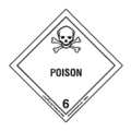 Labelmaster Poison Label, 100mmx100mm, Paper, 500 lbls HML8