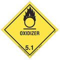 Labelmaster Oxidizer Label, 100mmx100mm, Polyprop, 500 HMSL110