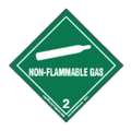 Labelmaster Non-Flammable Gas Label, 100mmx100mm, 500 HML4