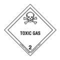 Labelmaster Toxic Gas Label, 100mmx100mm, Paper, 500 HML25