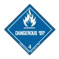 Labelmaster Dangerous When Wet Label, 100mmx100mm, 500, HML23 HML23