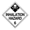 Labelmaster Inhalation Hazard Placard, 10-3/4inH 35ZL76