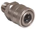 Zoro Select Quick-Connect Coupler, 1/4 (M) x 1/4 17-0020