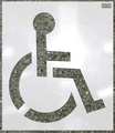 C.H. Hanson Stencil, Handicap Symbol, 39 x 39 In. 70343