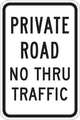 Lyle Private Drive & Road Traffic Sign, 18 in H, 12 in W, Aluminum, Vertical Rectangle, T1-1019-HI_12x18 T1-1019-HI_12x18