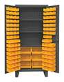 Durham Mfg Super Duty Bin Cabinet, 36 in W, 78 in H, 24" D, 102 Bins HDC36-102-3S95