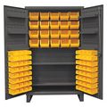 Durham Mfg Super Duty Bin Cabinet, 48 in W, 78 in H, 24" D, 84 Bins HDC48-84-2S6D95