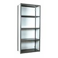 Equipto Metal Shelving Unit, 18"D x 36"W x 84"H, 7 Shelves, Steel 673-7S-GY