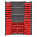 Durham Mfg Extra-Heavy Duty Bin Cabinet, 36 in W, 72 in H, 24" D, 102 Bins 3501-BDLP-102-3S-1795