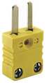 Dayton Thermocouple Plug, K, Yellow, Miniature 36GK85